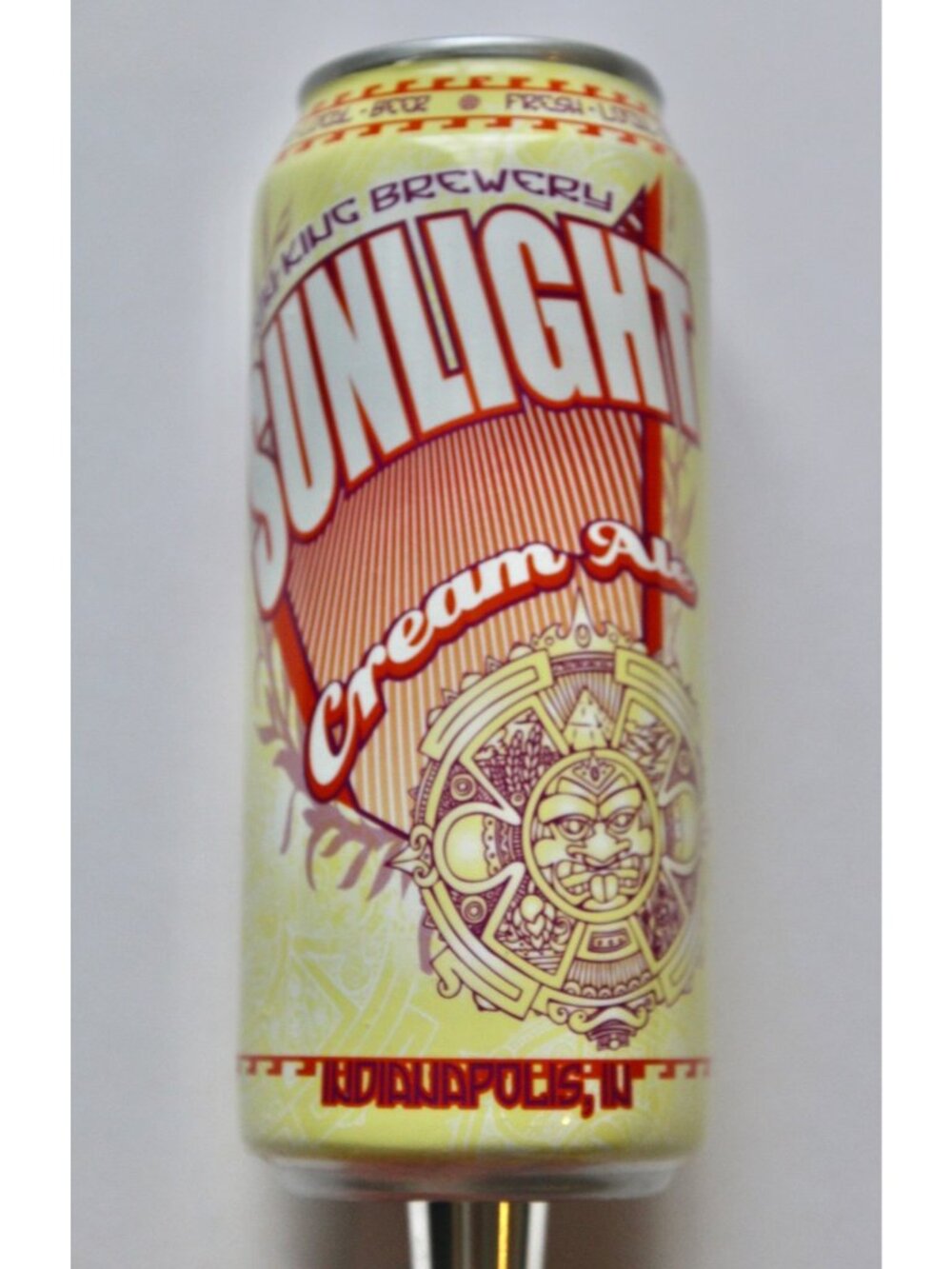 SUN KING BREWERY Sunlight Cream Ale Beer Can Tap Handle Indianapolis, Indiana IN